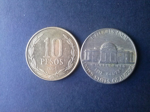 Moneda Estados Unidos Five Cents Níquel 1973 Ceca D