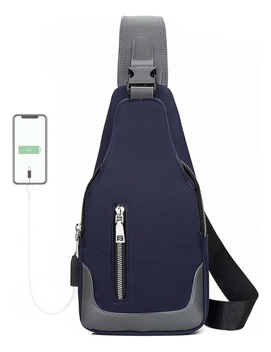 Pechera Mochila Cruzada Mariconera Super Calidad Con Usb Mtp