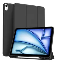 Comprar Carcasa Funda Smart Cover Para iPad Air 11 M2 2024 2025 Pencil Color Negro