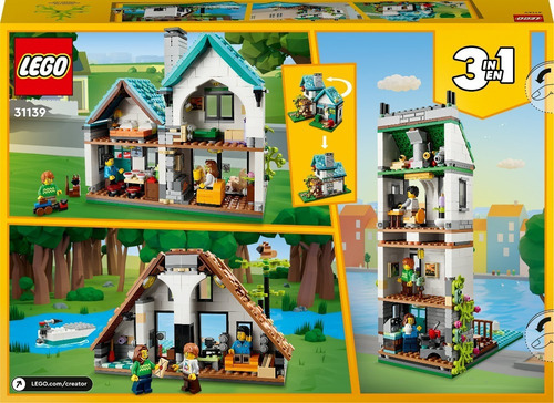 Kit De Construcción Lego Creator 3en1 Casa Acogedora 31139