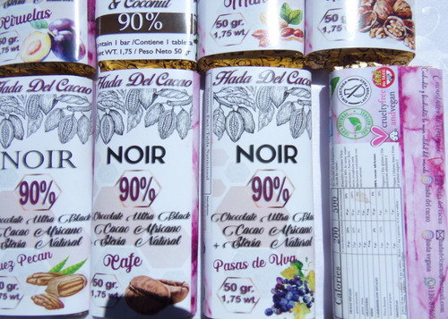 Combo X10 Tabletas De Chocolate 90% - Edicion Especial Fruto