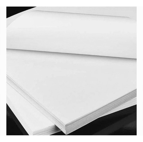 Papel Adhesivo Brillante, Mate, Doble Carta 200 Hojas Fasson Color Blanco Mate