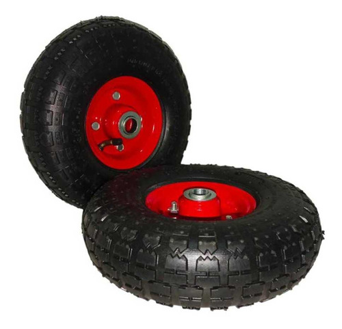 Imagen 2 de 10 de Pack 4 Ruedas Inflables 10 Pulgadas Para Yegua Carro 4 Pzs