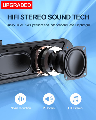 Altavoces Usb De 10w Con Sonido Estéreo Para Computadora A39