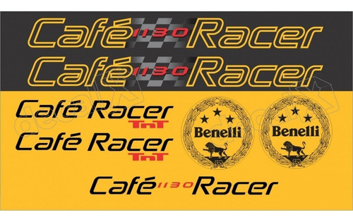 Kit Adesivos Benelli Tnt 1130 Cafe Racer Rc01