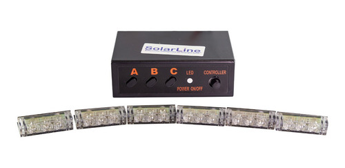 Imagen 2 de 7 de Juego 6 Modulo Baliza Led Azul 18 Watts 12 Volt Nl352-6-azul