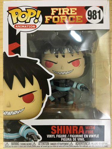 Funko Pop Animation Fire Force Shinra Con Fuego