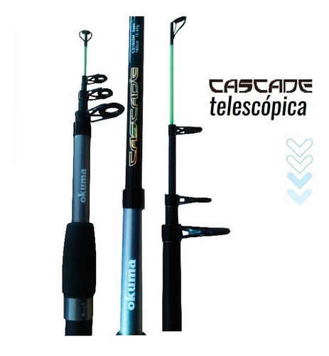 Imagen 2 de 6 de Combo Caña Okuma Telescópica 2,70 Mts + Reel + Tanza Bentanc