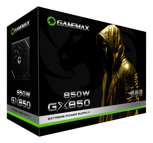 Gamemax GX Pro GX850PBKPS18810BR fonte 850w 80 gold full modular pfc ativo atx 3.0 110V/220V