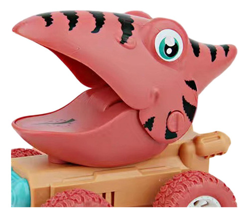 Lindo Coche De Dinosaurios Modelo De Aprendizaje Tire Hacia