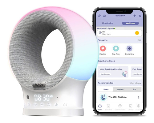 Hubble Eclipse+ Monitor De Audio Portátil Para Bebés Y Chupe