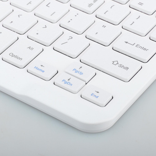 Teclado Bluetooth Profesional Coreano Del Ordenador Blanco