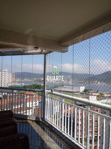 Imagem 3 de 30 de Vendo Apartamento, 4 Dormitórios, 4 Suítes, Sala Ampla, 4 Vagas Demarcadas Cobertas, Piscina Aquecida, 230m2, Ponta Da Praia, Santos, Sp - Ap02460 - 34959342
