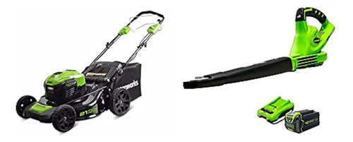 Greenworks 40v 21 Pulgadas Autopropulsado Inalámbrico Kit Co