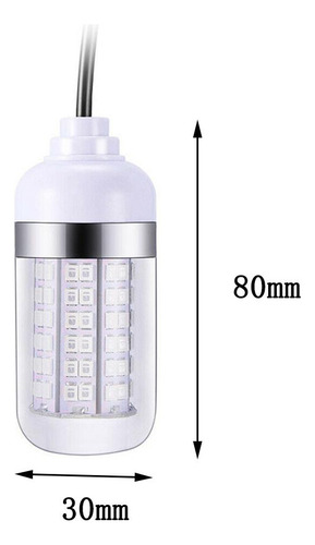 . Lámpara De Luz Subacuática Led Impermeable 12v Para Peces
