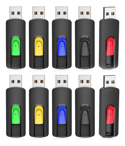 Topesel 10 Unidades De Memoria Flash Usb 128mb Pen Drives