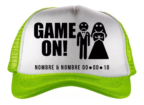 50 Gorras Personalizada Boda Eventos Recuerdo 