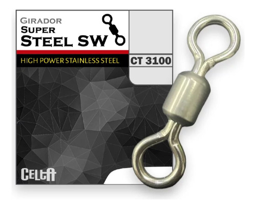 Girador Pescaria Celta Super Steel Sw Ct 3100 N°01 C/ 8