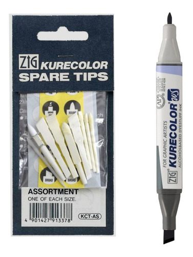 Kit Kurecolor Marcador Negro + 9 Puntas Brush Fine Board