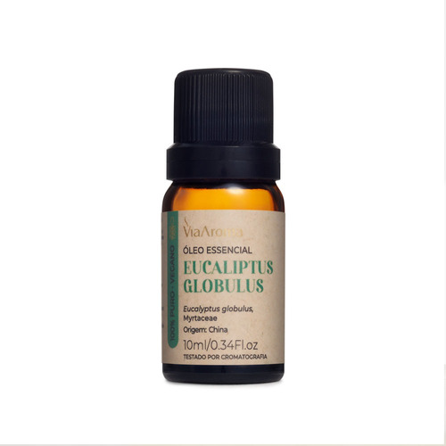 Óleo Essencial Eucaliptus Globulus 10ml Via Aroma 100% Puro