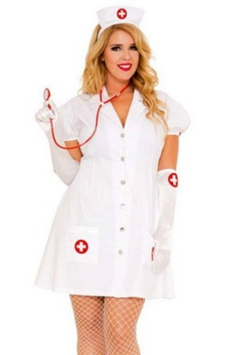 Disfraz De Enfermera Sexy Para Mujer Talla: 1x/2x Halloween