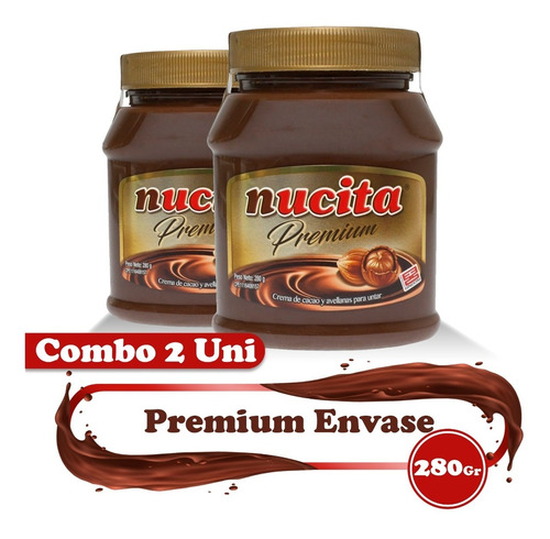 Combo Nucita Premium Envase 280 Gr De 2 Unids