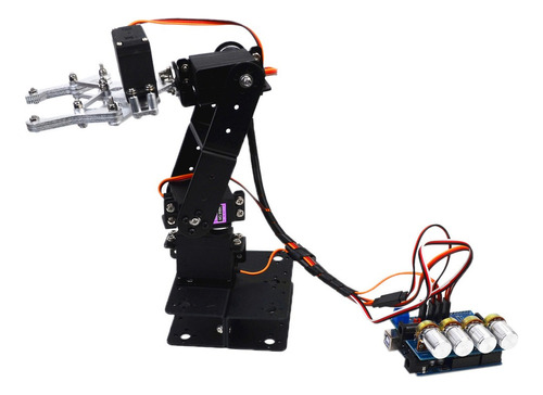 Brazo Mecánico De Robot 4 Servos De Asamblea Acero