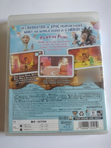 Cloudy With A Chance Of Meatballs Playstation 3 Completo (Usado)