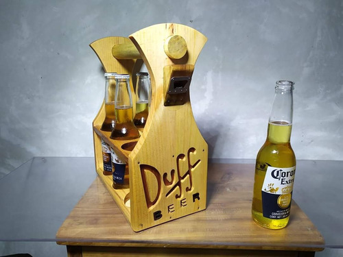 Cajón Para Cerveza Duff De Madera