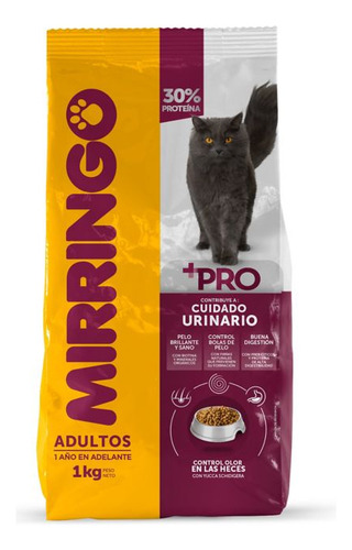 Alimento Seco Mirringo Gato Adulto + Pro Lc 1 Kg