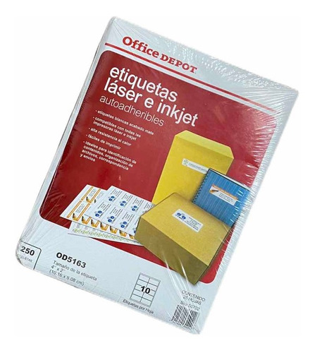 Etiquetas Láser/inkjet Autoadheribles- Office Depot + Regalo | Meses sin  intereses