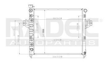 Radiador Jeep Grand Cherokee 2001-2002 V6 4.0 Lts Automatico