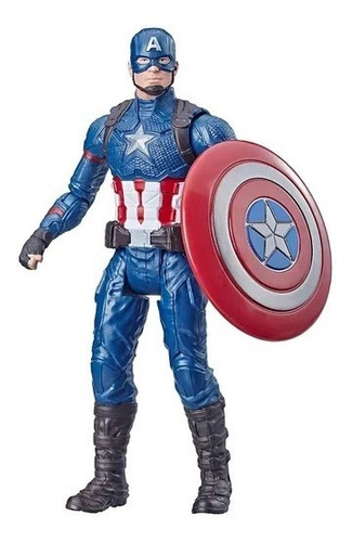 Imagen 2 de 2 de Avengers Endgame Marvel Capitan America Con Escudo 15 Ctm