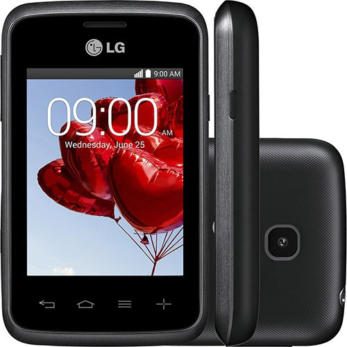 Celular 3 Pulgs LG L20 Android 4.4.2 Kit Kat Negro Gris