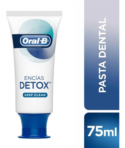 Pasta Dental Oral B Encias Detox Deep Clean 75 Ml