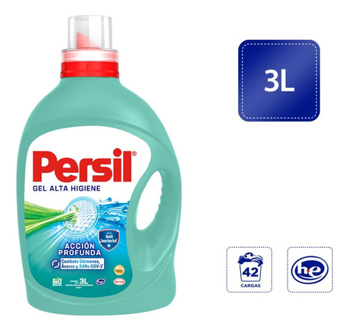 Persil detergente líquido profesional alta higiene 3 litros