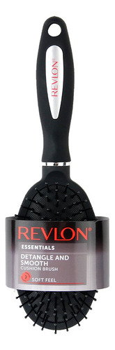 Cepillo De Pelo Revlon Detangle & Smooth Black Cushion