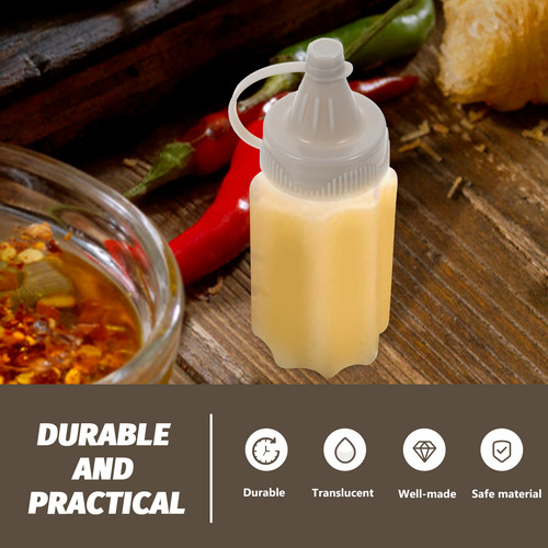 Botellas De Plástico Para Exprimir Salsas, 8 Unidades