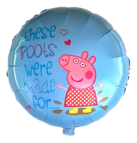 Globo Redondo 45cm Peppa Pig Bots