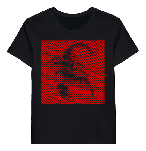 Remera Scorpion Black Ink Red Vector Abstract 46272650
