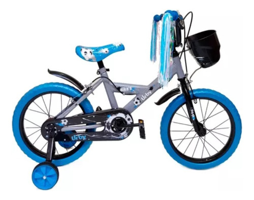 Bicicleta Infantil Rodado 16 Urby Goma Con Rueditas