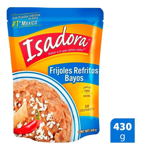 Frijoles Bayos Isadora Refritos 430 G