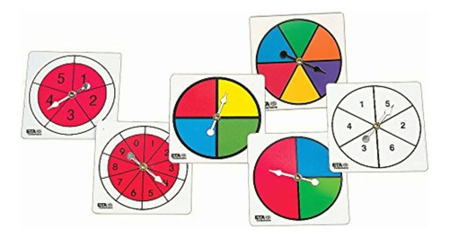 Hand2mind 4589 Rueda De Colores Y Números, Ruletas
