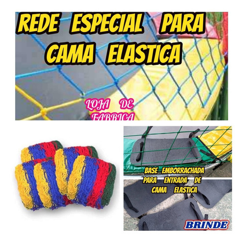 Rede P/cama Elastica De 2.50mts(7.70x2.00mts De Alt)+brinde