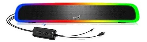 Barra De Sonido Rgb Con Bluetooth Genius 200bt Lightning Pro