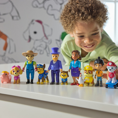 Paw Patrol Set De Figuras De Rubble, La Alcaldesa Goodway Y Chickaletta, Juguetes Para Niños Y Niñas A Partir De 3 Años