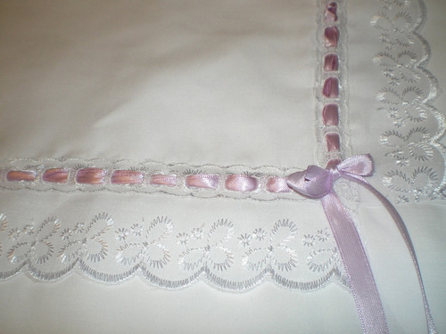 Sabanas Moices Catre, Colecho 100cmx75. 3 Piezas
