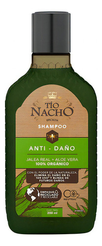 Tio Nacho Shampoo Anti Daño Aloe Vera 200ml