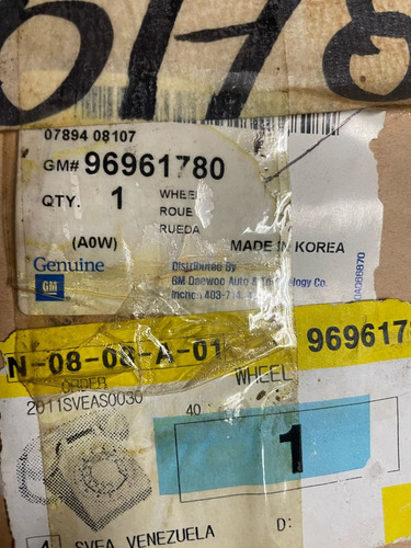 Rin De Chevrolet Optra Y Aveo De Lujo Aluminio