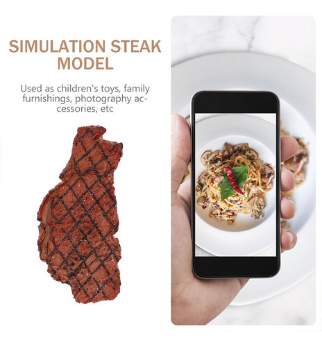 Navidad Carne Asada Cocida Falsa, Modelo De Comida Asada, 2